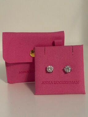 Anna Zuckerman Just Like Diamond Stud Earrings 4tcw